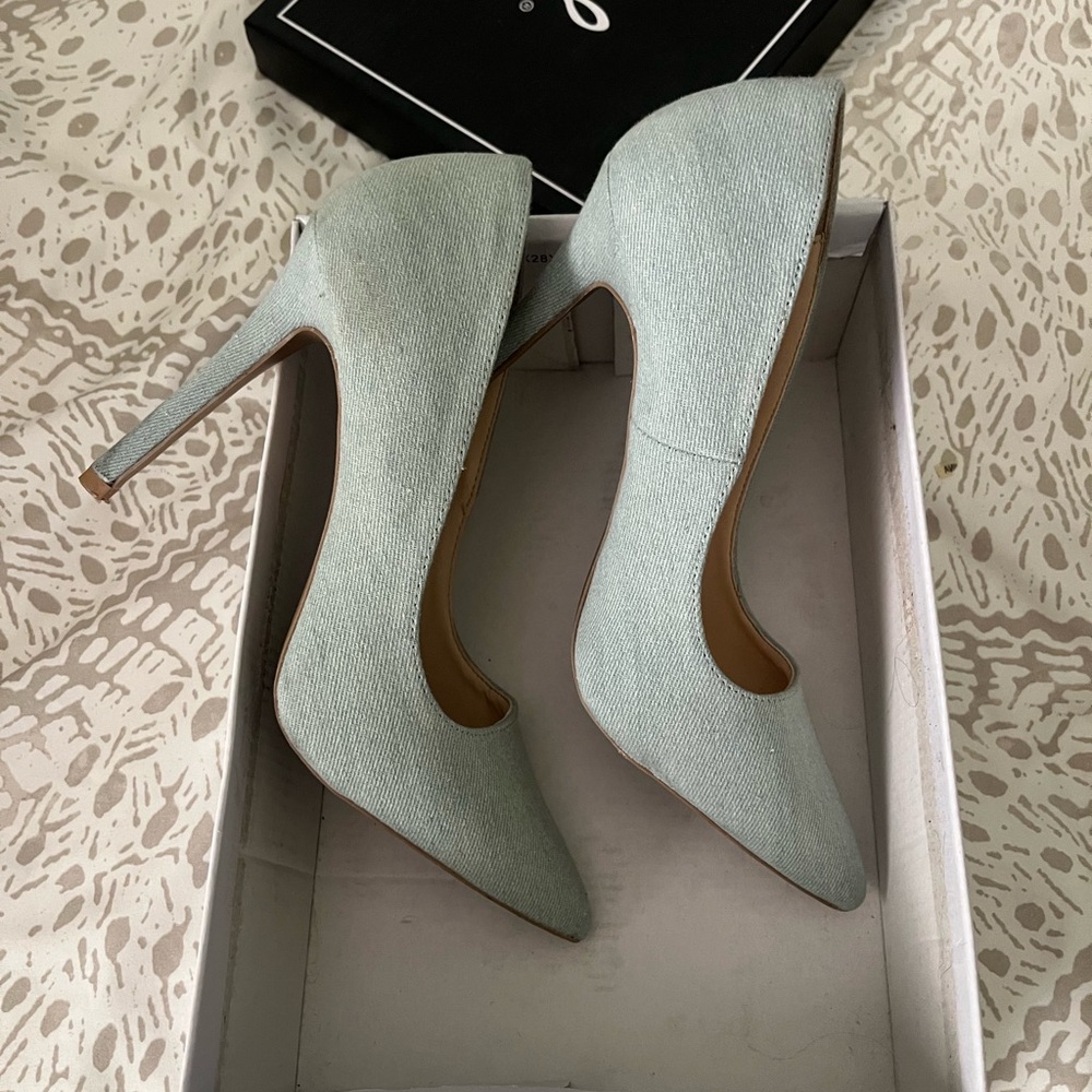 Women's Light denim Heels